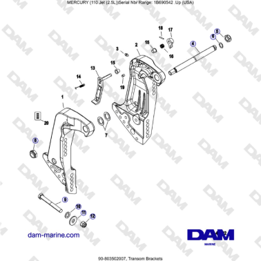 Mercury 110 EFI - Soportes...