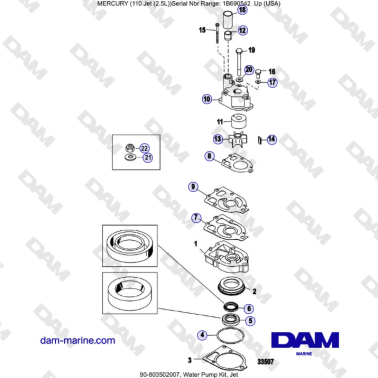 Mercury 110 EFI - Kit pompa...