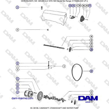 Mercruiser 165 - CAMSHAFT,...