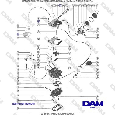 Mercruiser 165 - CARBURETOR...