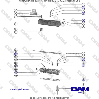 Mercruiser 165 - CULATA Y...