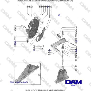 Mercruiser 165 - FLYWHEEL...
