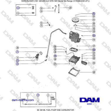 Mercruiser 165 - FUEL PUMP...