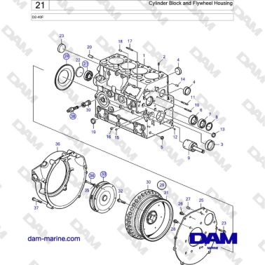 Volvo Penta D2-40F - Bloque...