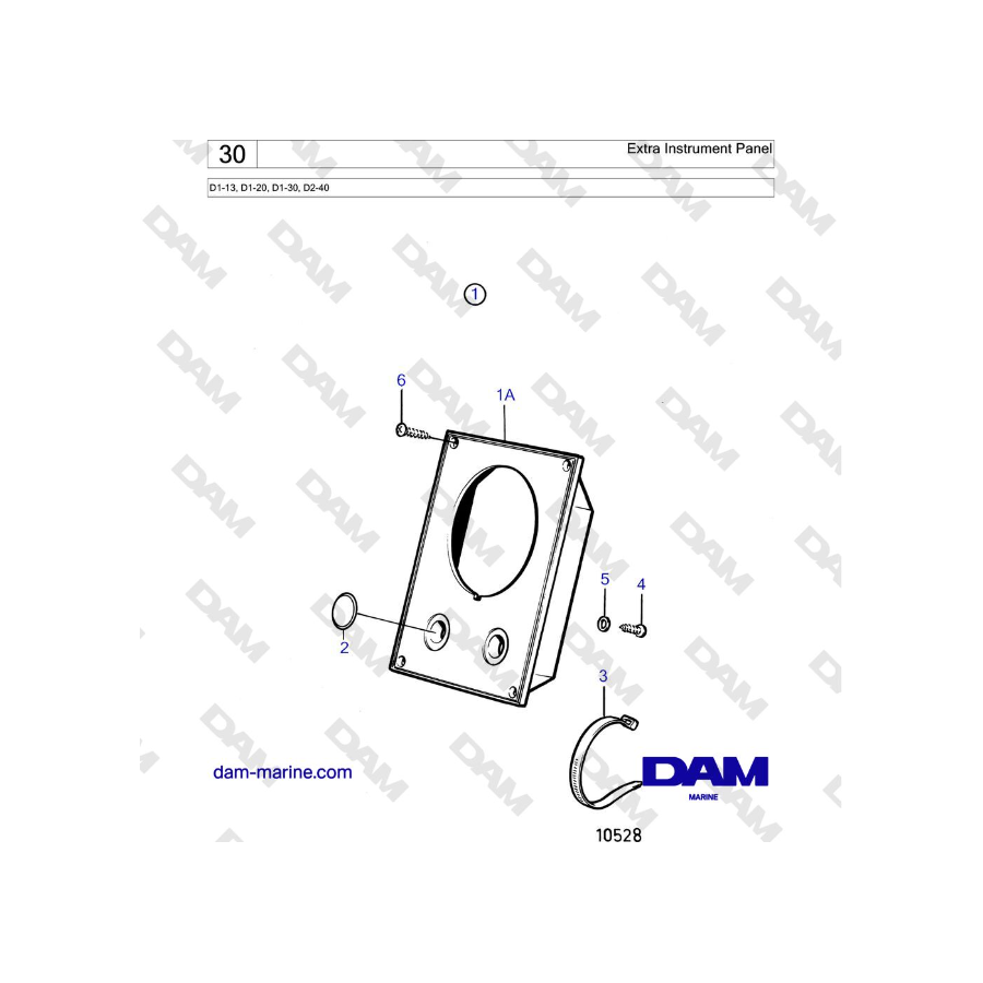Volvo Penta D2-40 - Panel de instrumentos adicional