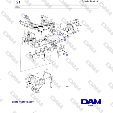 Volvo Penta MD21A - Blocco...