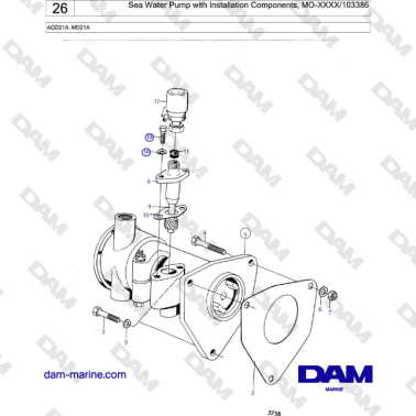 Volvo Penta MD21A - Pompa...