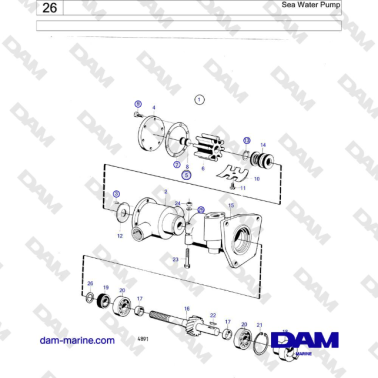 Volvo Penta MD21A - Pompa...