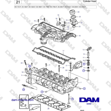 Volvo Penta D3-220A-F -...