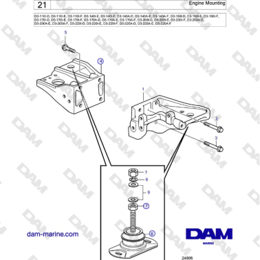 Volvo Penta D3-220A-F -...