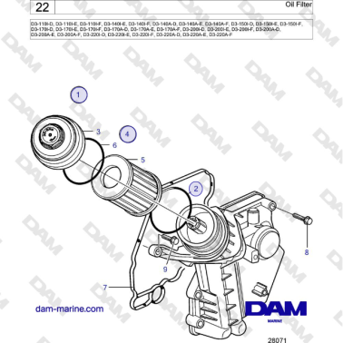 Volvo Penta D3-220A-F -...
