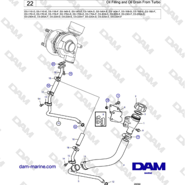 Volvo Penta D3-220A-F - Oil...