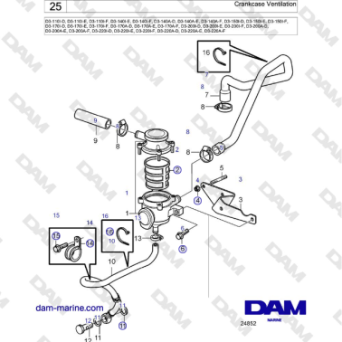 Volvo Penta D3-220A-F -...