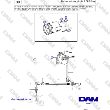 Volvo Penta D3-220A-F - Kit...