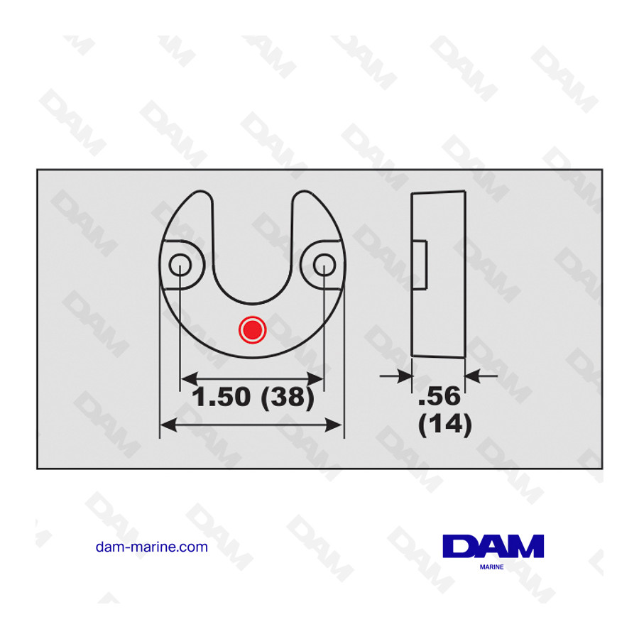 ÁNODO DE CILINDRO DE ALUMINIO MERCRUISER