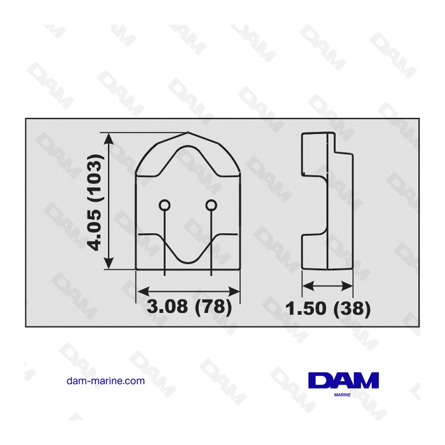 ANODE ALU BLOC MERCRUISER