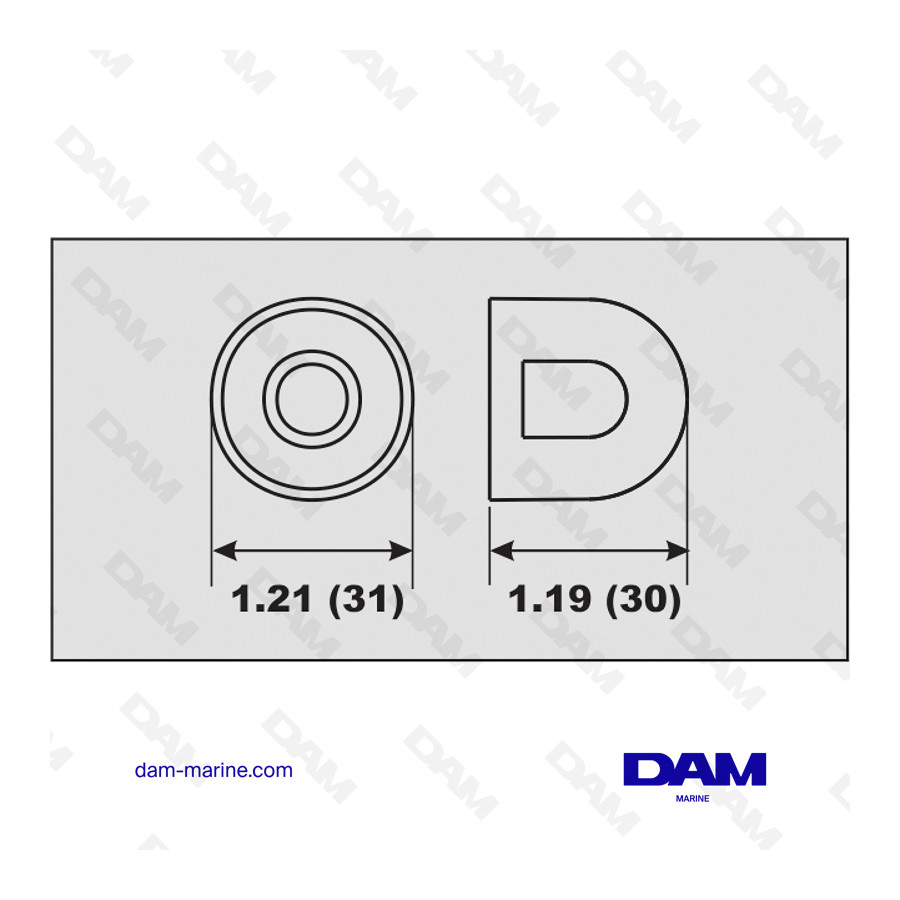 KIT ANODES ALU EMBASE MERCRUISER