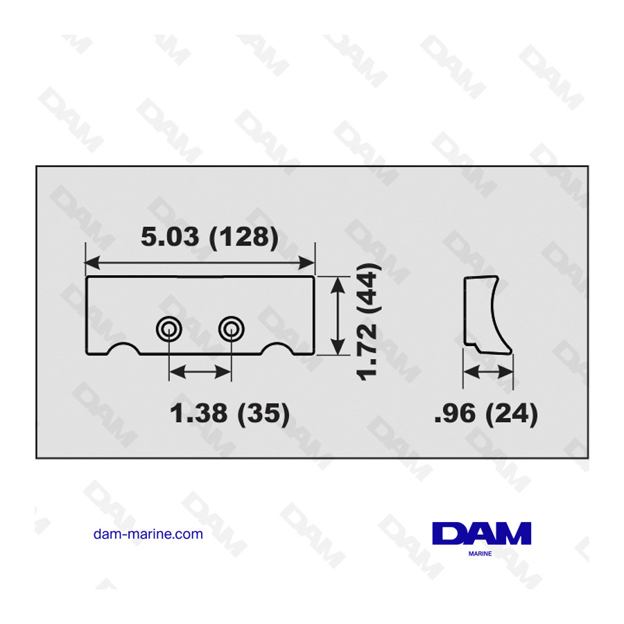 ALU ANODE MERCURY VERADO BASE