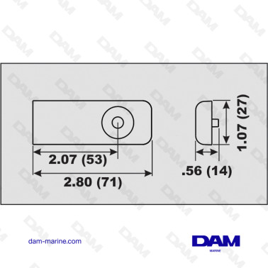 ANODE ALU VERIN MERCURY VERADO