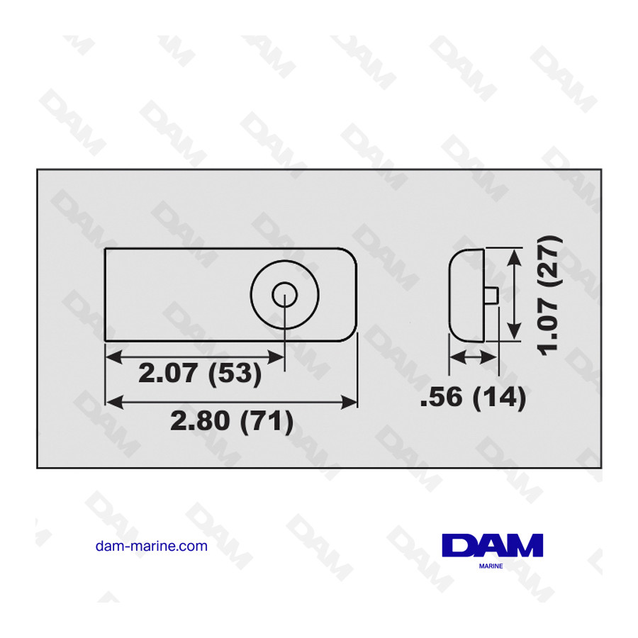 ALU ANODE MERCURY VERADO CYLINDER