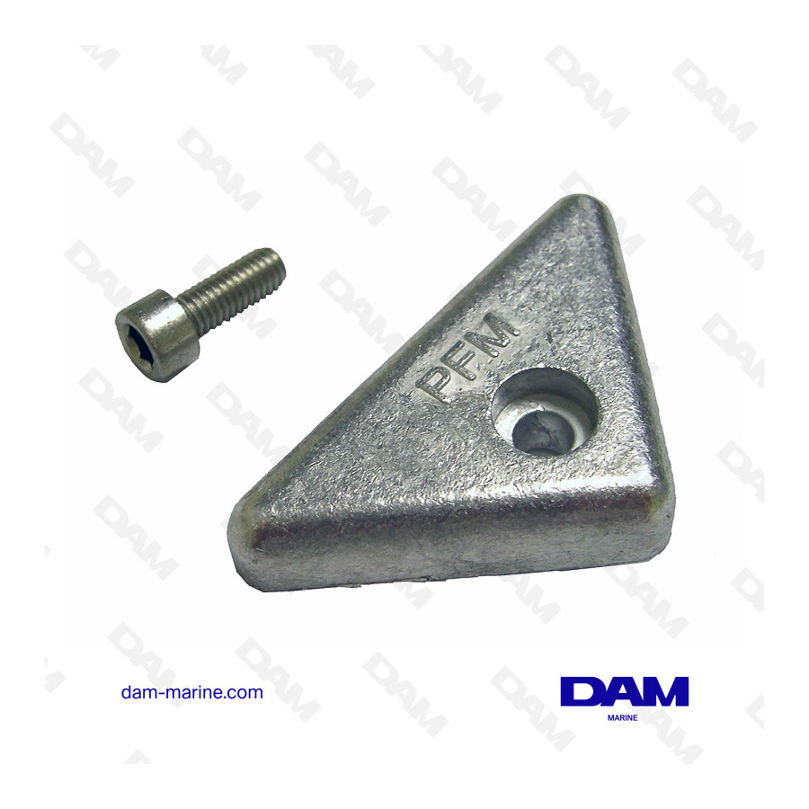 ANODO IN ALLUMINIO BASE TRIANGOLARE VOLVO