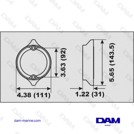 ALU ANODE BASE VOLVO PROPELLER DP