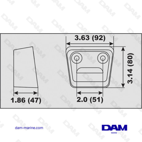 ÁNOD DE ALUMINIO PLATINO VOLVO SX