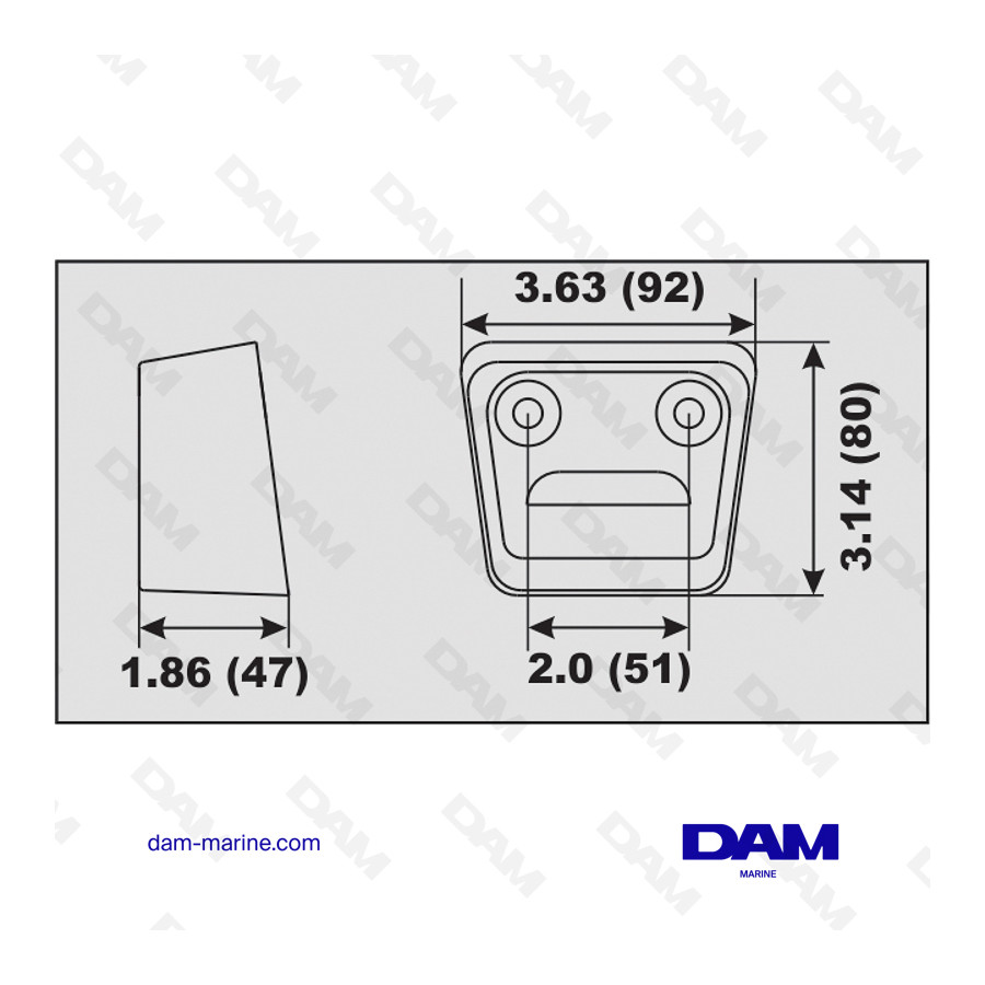 ALU PLATIN ANODE VOLVO SX