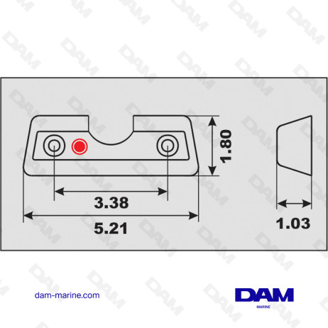 VOLVO DPX ALUMINUM BAR ANODE
