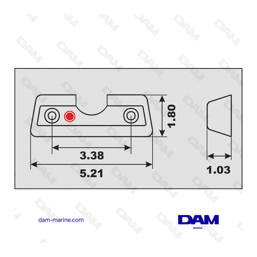 VOLVO DPX ALUMINUM BAR ANODE
