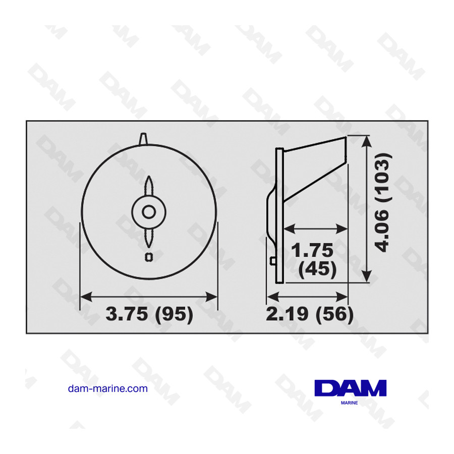 ALU ANODE DRIFT YAMAHA 20-50HP