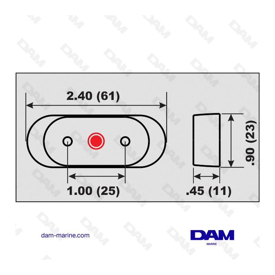 ANODE ALU PLAQUETTE BRP 2-175HP