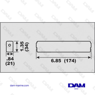 ANODE ALU TRANSOM BRP 25-300HP