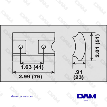ALU ANODE DIABOLO BRP 25-300HP