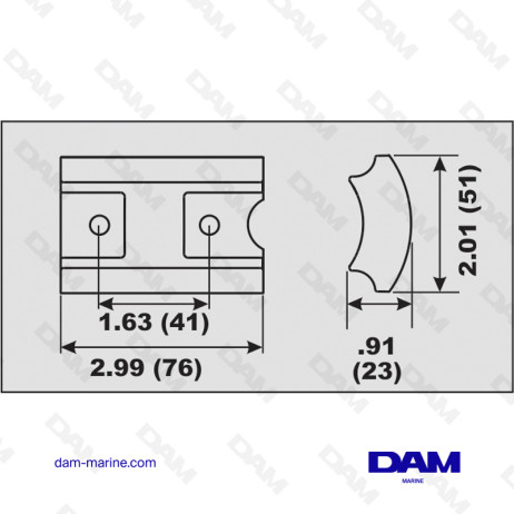 ALU ANODE DIABOLO BRP 25-300HP