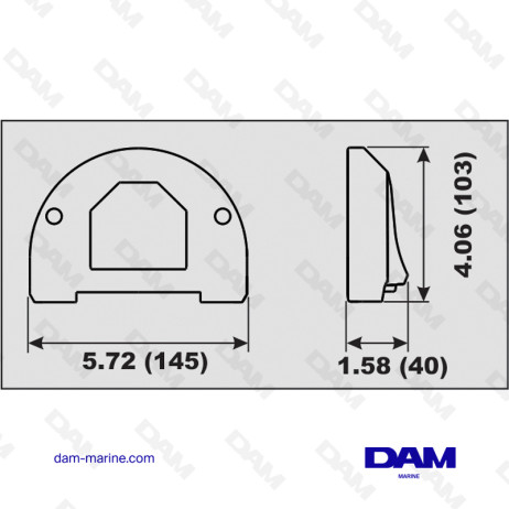 BASE DE ÁNODO DE ALUMINIO COBRA-SX