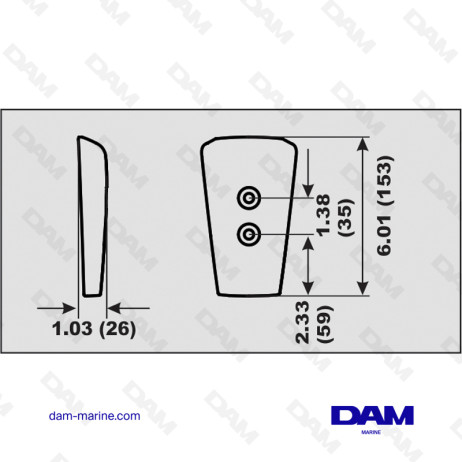 ÁNDOLO DE ALUMINIO VOLVO DPS-A / SX-A