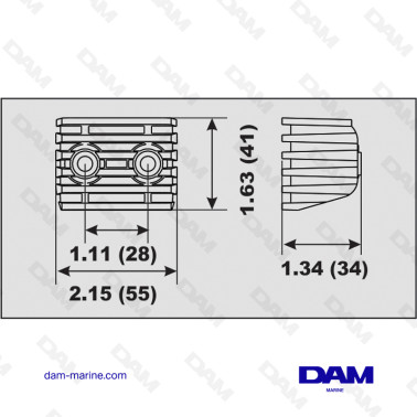 ÁNOD DE ALUMINIO VOLVO MERCATHODE