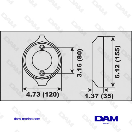 ANODE ALU VOLVO HELICE SP