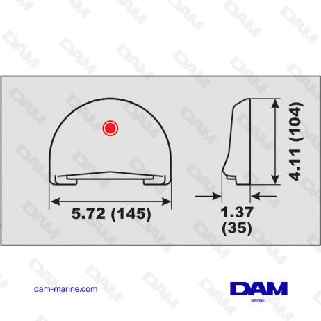 ÁNODO DE ALUMINIO PARA TRAVESAÑO DE VOLVO SX