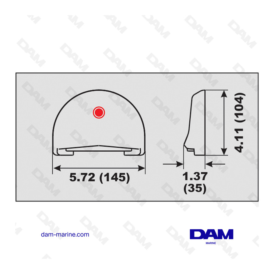 ÁNODO DE ALUMINIO PARA TRAVESAÑO DE VOLVO SX
