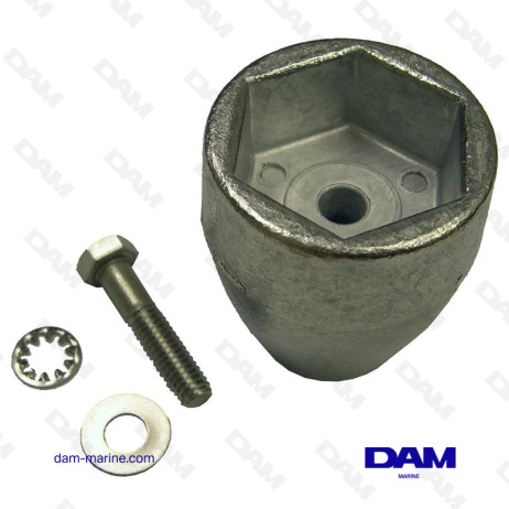 ALUMINUM ANODE MERCRUISER PROPELLER NUT