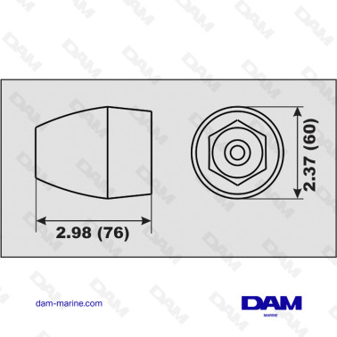 ALU ANODE BRAVO 3 MERCRUISER BEFORE 2004