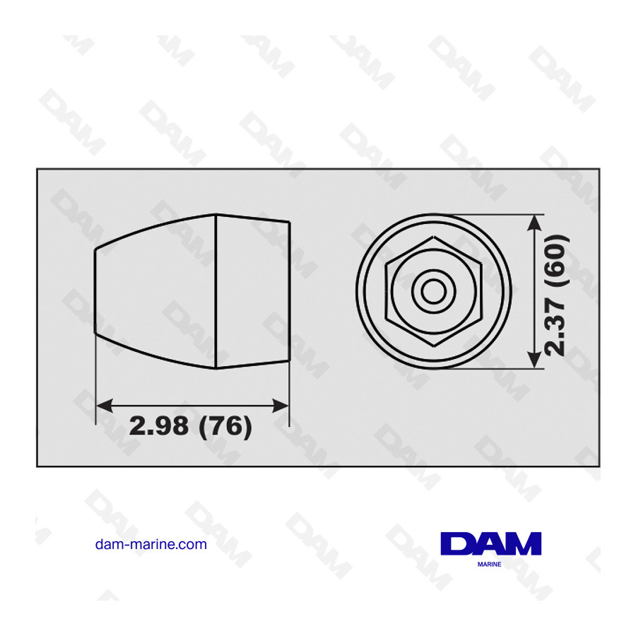 ANODE ALU BRAVO 3 MERCRUISER AVANT 2004