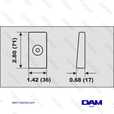 HONDA 75-250HP ALUMINUM ANODE
