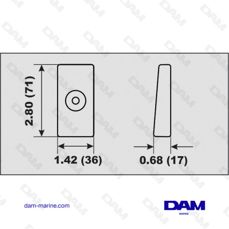 HONDA 75-250HP ALUMINUM ANODE