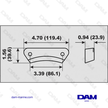 ANODE ALU PLATINE VOLVO DPH - DPR