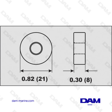 MERCURY ENGINE ALUMINUM ANODE