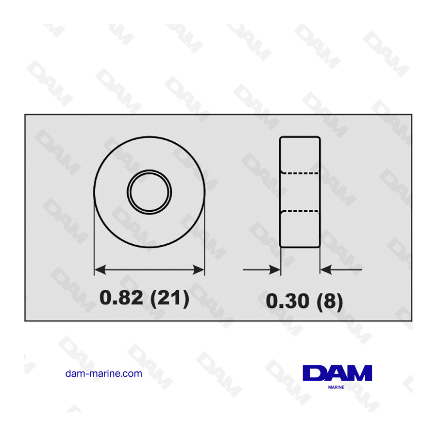 MERCURY ENGINE ALUMINUM ANODE