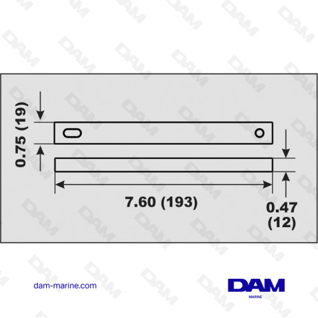 ALU TRIM ANODE MERCURY